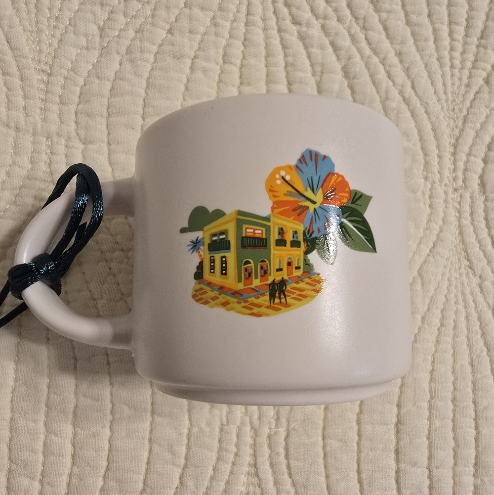 NIB Starbucks Puerto Rico Discovery Ornament Mini Mug, 2 Oz - Picture 5 of 6